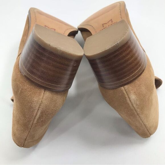 Marc Fisher YILDA Camel Brown Suede Leather Side Cutout Slip On Bootie - Picture 13 of 16